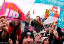 Teachers in England are on strike again today, following teachers in Northern Ireland who walked out yesterday.