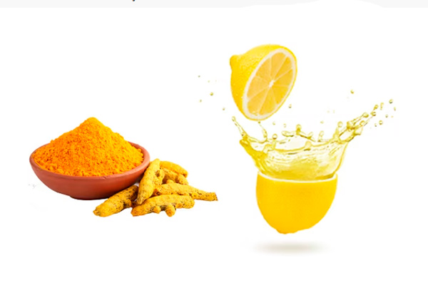 Turmeric and lemon juice face mask recipe for hyperpigmentation