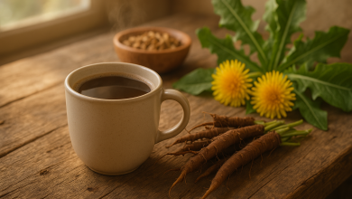 Herbal Dandelion Coffee and Roots