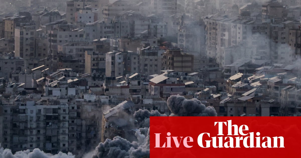 Middle East crisis live: Israel bombards Tehran and Beirut as US says attacks to intensify