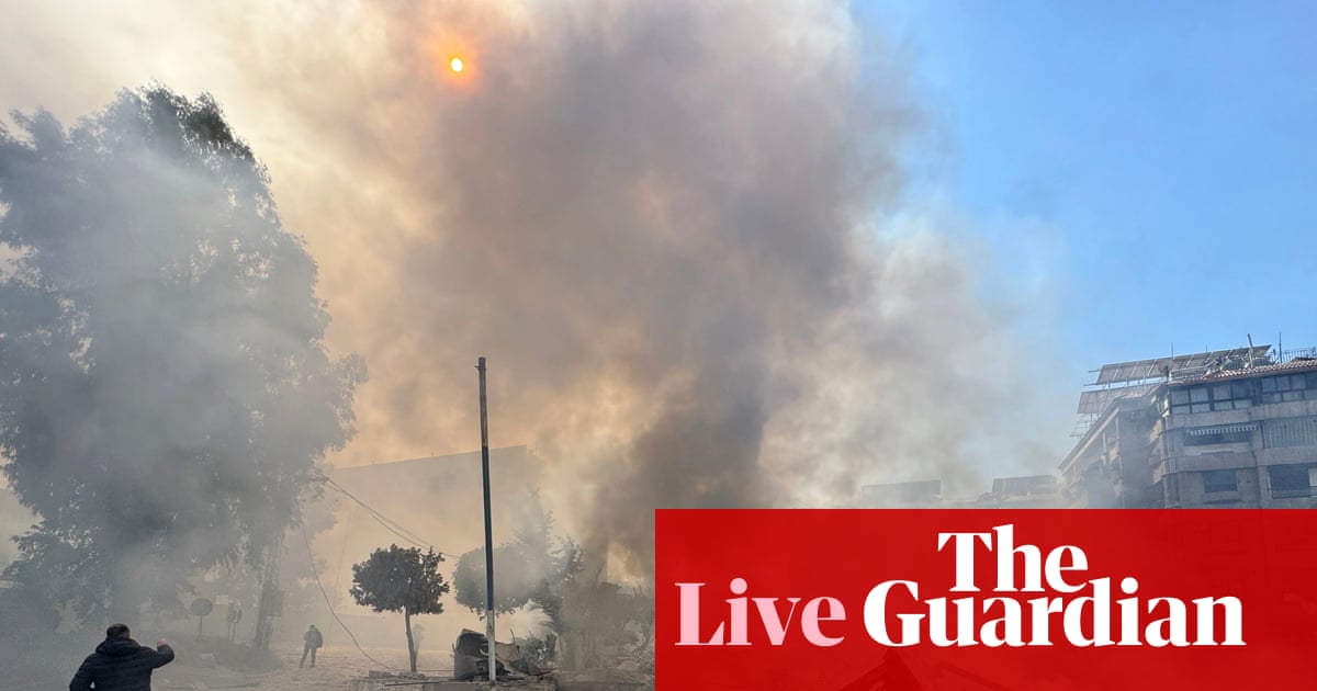 Middle East crisis live: Netanyahu says war will take ‘some time’; US ’non-emergency’ staff to leave Bahrain, Jordan and Iraq
