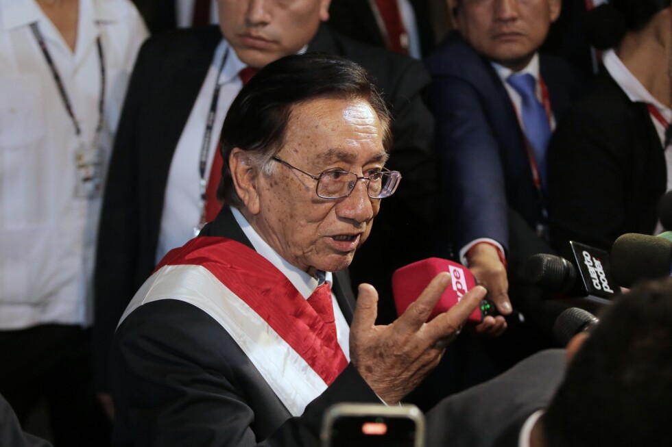 José María Balcázar becomes Peru’s eighth president in a decade