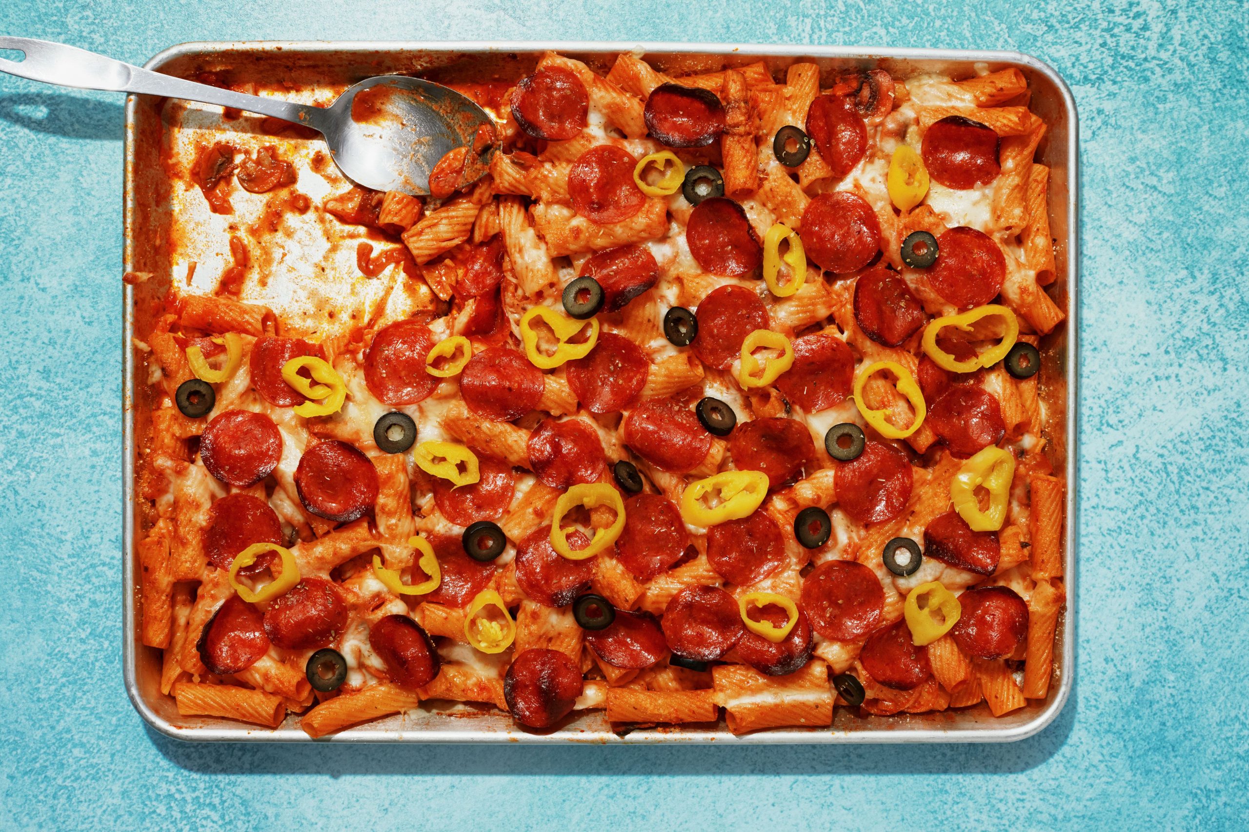 Sheet-Pan Pepperoni Pasta