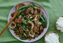 Gingery Pork and Sugar Snap Pea Stir-Fry