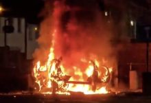 “Major security alert” in Northern Ireland as car explodes outside police station