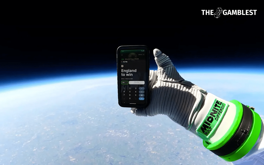 Midnite claimed first in industry to placе a bet in space