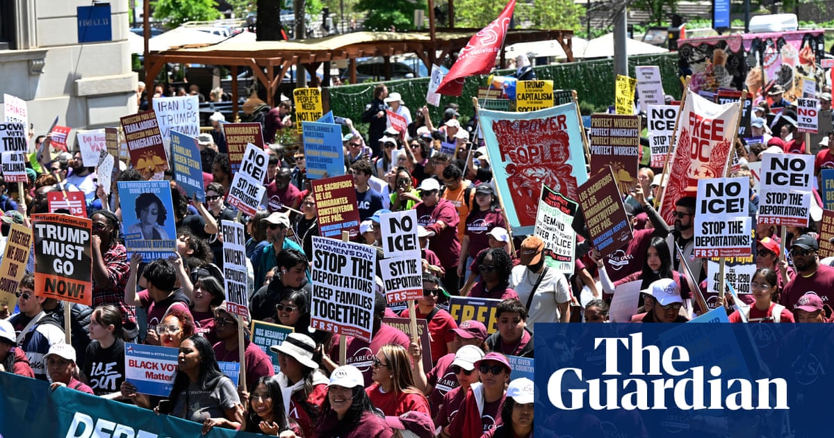 Thousands in US to join ‘no school, no work, no shopping’ May Day protest in economic blackout