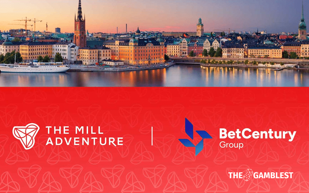 The Mill Adventure partners with BetCentury to boost in Swedish market