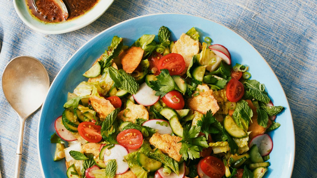Fattoush Salad With Crispy Pita and Sumac