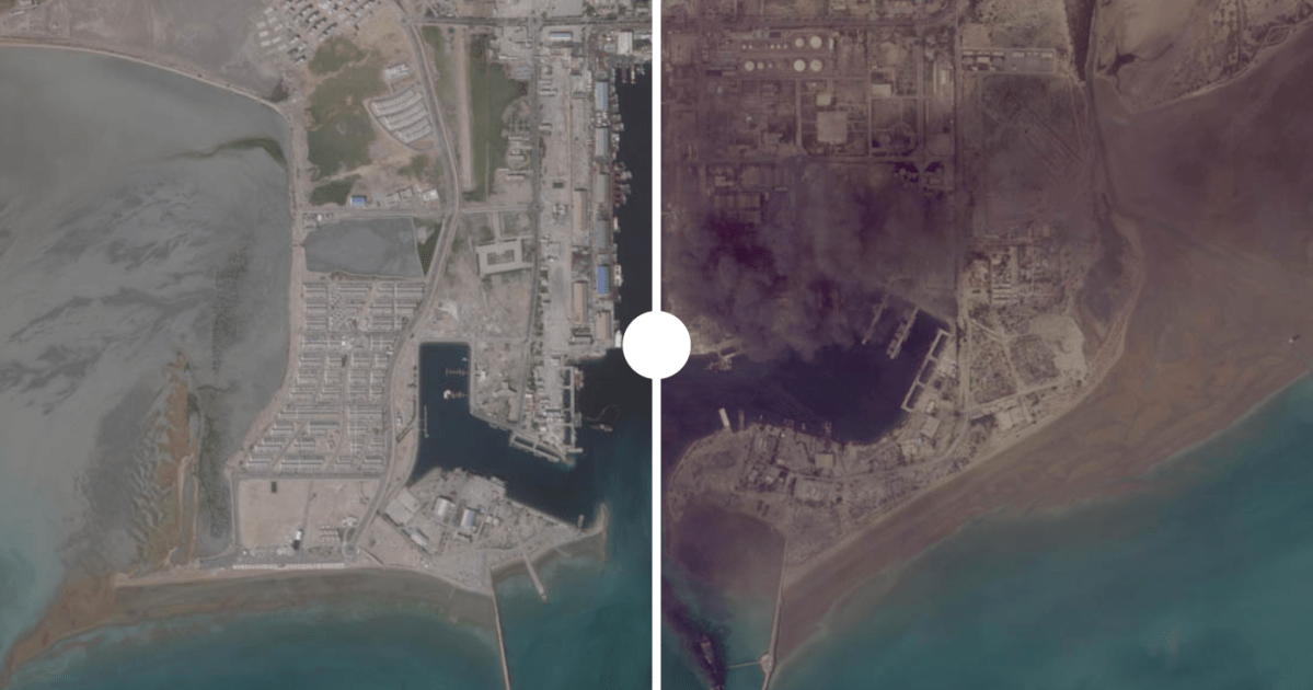 Satellite images show destruction of the US-Israel war on Iran