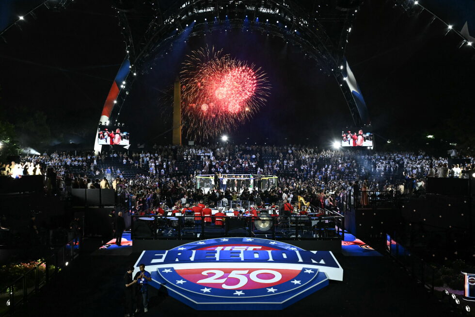 Trump turns 80 with a showstopping spectacle of cage fights at the White House. But big issues loom