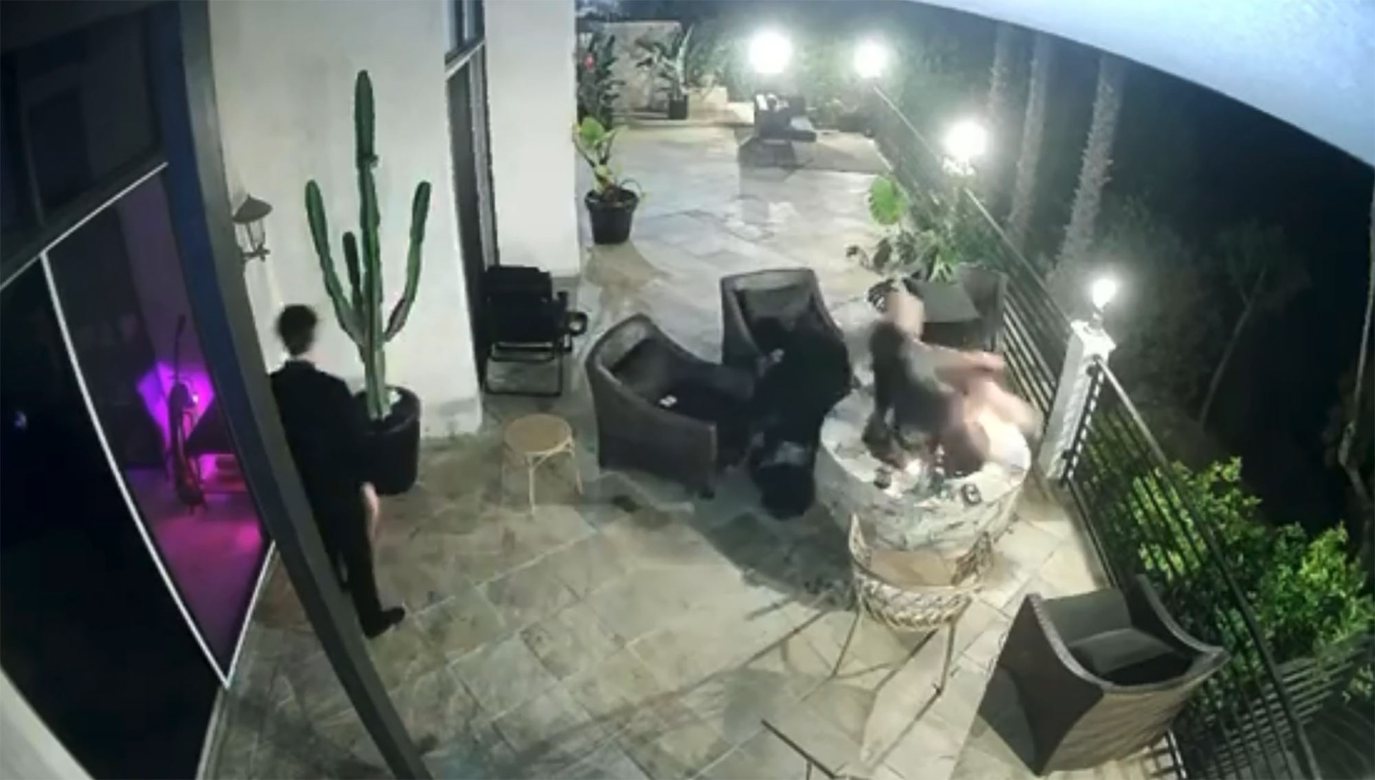 Tom Sandoval appears to shove girlfriend Victoria Robinson’s dad into lit firepit in shocking video