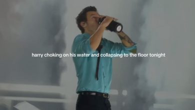 Harry Styles chokes on water, collapses on stage while performing during heatwave