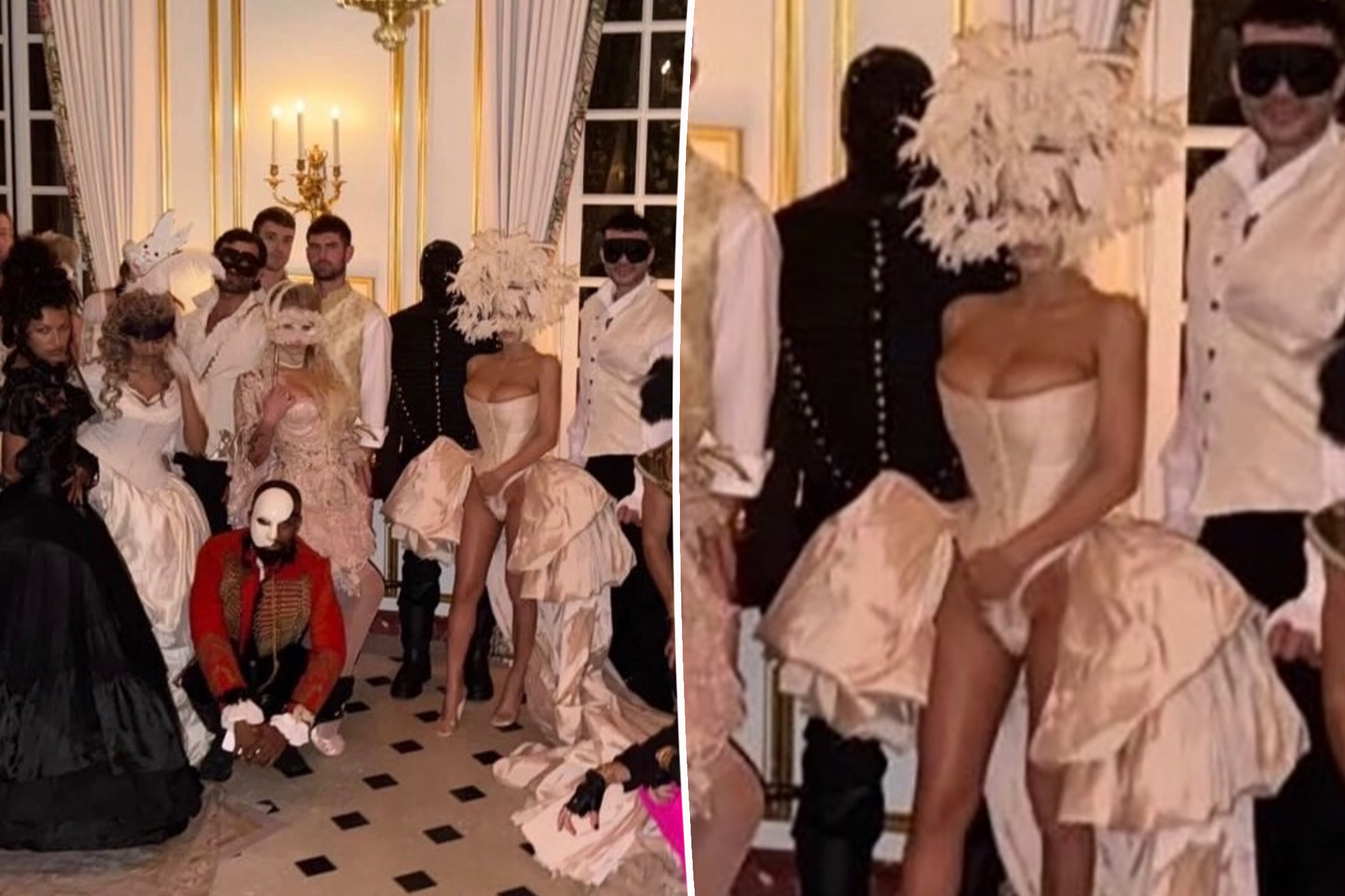Kanye West drops staggering six figures on masquerade-themed birthday party with wife Bianca Censori