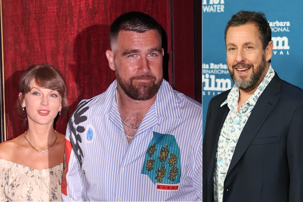 Here’s the Marriage Advice Adam Sandler Gave Taylor Swift & Travis Kelce While Officiating Their Wedding
