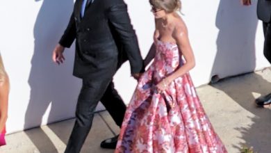 Taylor Swift is pretty in pink at JuJu Smith-Schuster’s wedding one week after marrying Travis Kelce