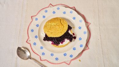 Blueberry Cornmeal Shortcakes
