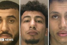 Three men who raped woman on Brighton beach jailed