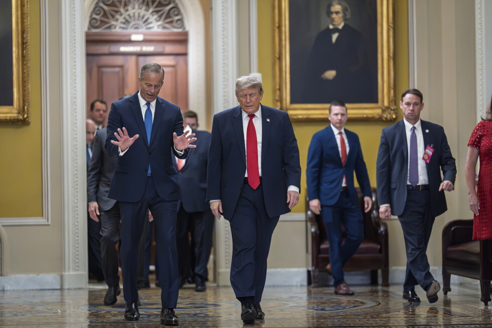 Trump berates Senate Republicans over Iran war vote after calling off bill signing