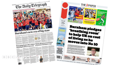 The Papers: ‘Burnham’s new era’ and ‘Viva España!’