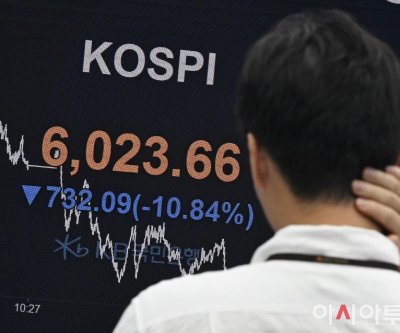 South Korea halts stock trading as Kospi plunges more than 8%