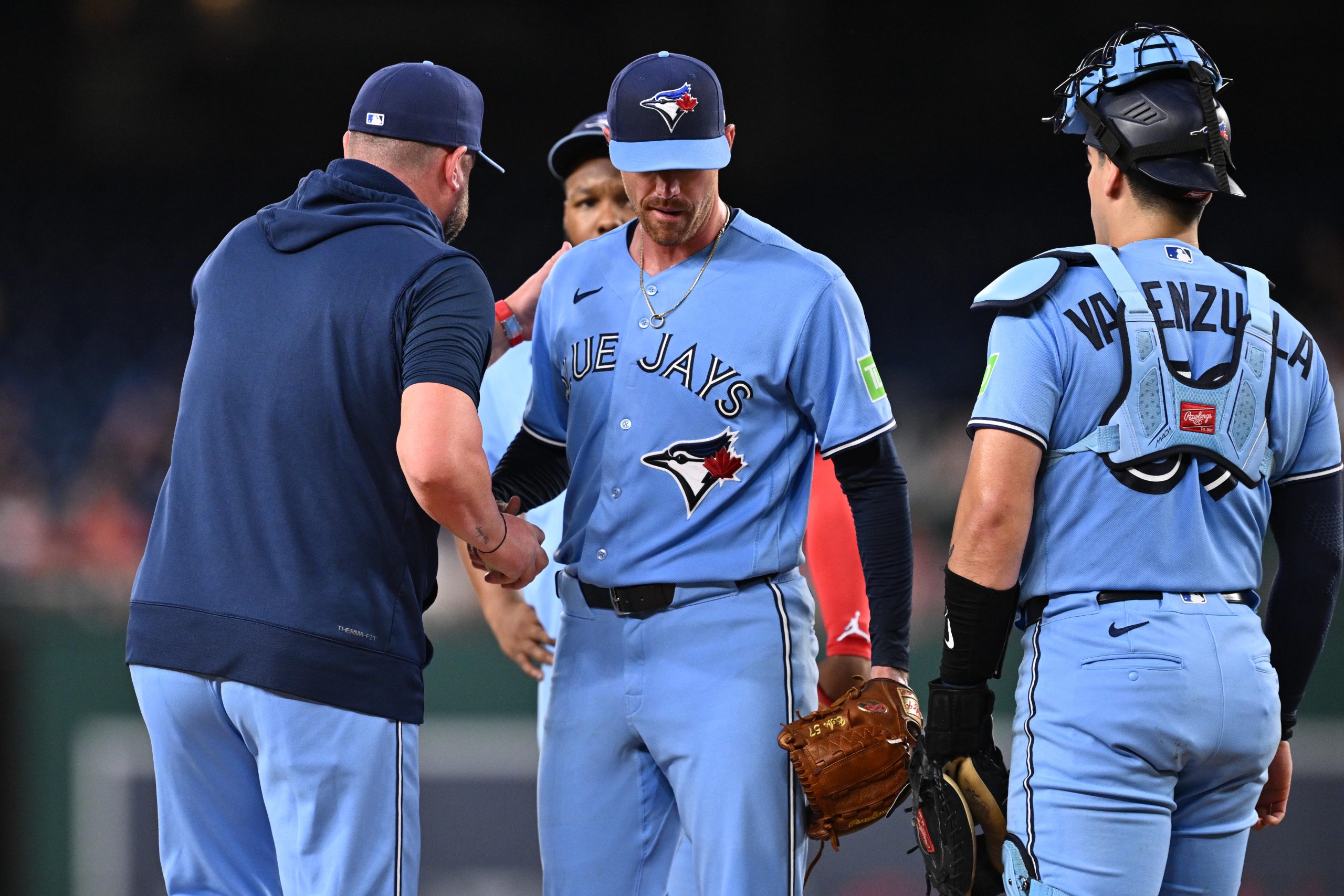 Blue Jays’ Shane Bieber walks six batters in two-thirds of an inning: ‘definitely was my worst’