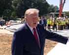 Trump talks about grass as he shows off White House renovations – video