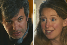 Nathan Fielder and Theranos Elizabeth Holmes have intense exchange in You Can See Everything doc trailer