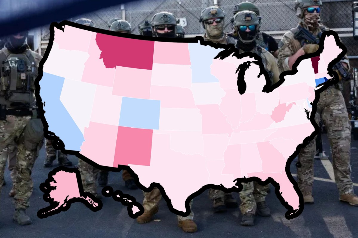 Map Shows Where Arrests, Detentions Have Surged Most…