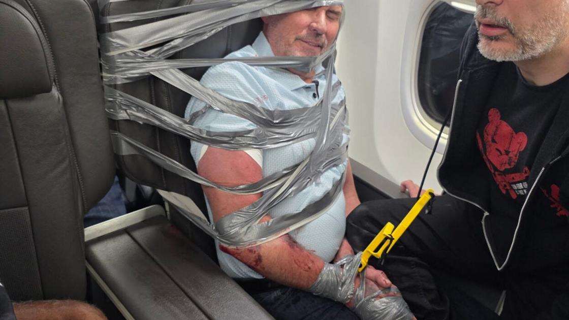 Tucson real estate agent duct-taped to seat after becoming unruly on flight