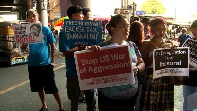 Public transport drivers strike in Manila over soaring fuel prices