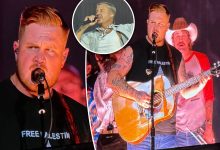Zach Bryan wears ‘Free Palestine’ shirt during concert at Robert Kraft’s Gillette Stadium — after Macklemore controversy