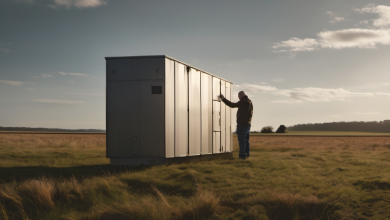 AI-generated image: A man is standing in a field of tall grass.