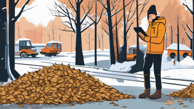 A Job That Changed Me: Mulching Parks in Winter — AI-generated illustration