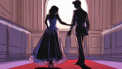 AI-generated conceptual illustration: Florence Pugh and Finn Cole Make Red Carpet Debut at London Film Festival