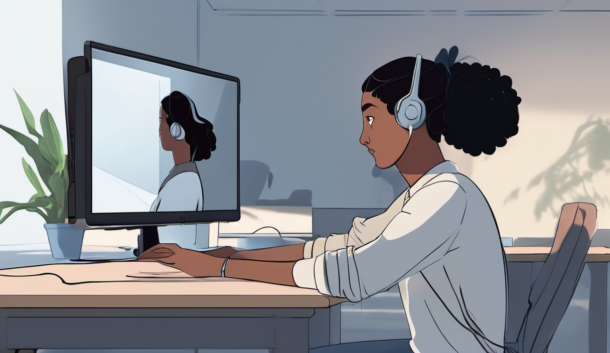 AI-generated conceptual illustration: AI Surveillance in the Workplace: Real Experiences and Concerns