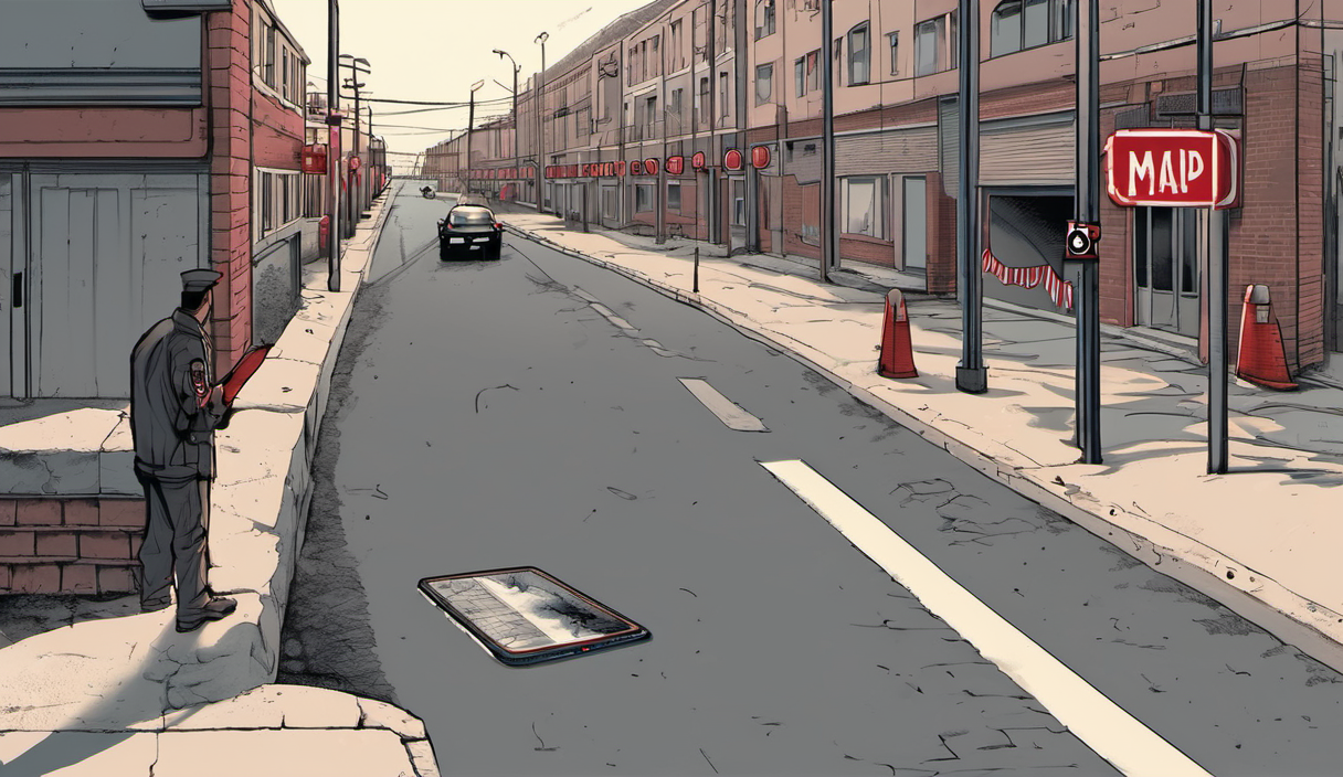 AI-generated conceptual illustration: Eight Men Arrested Days After Early Prison Release in Greater Manchester