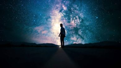 image of a man underneath the milky way symbolic of being an outsider