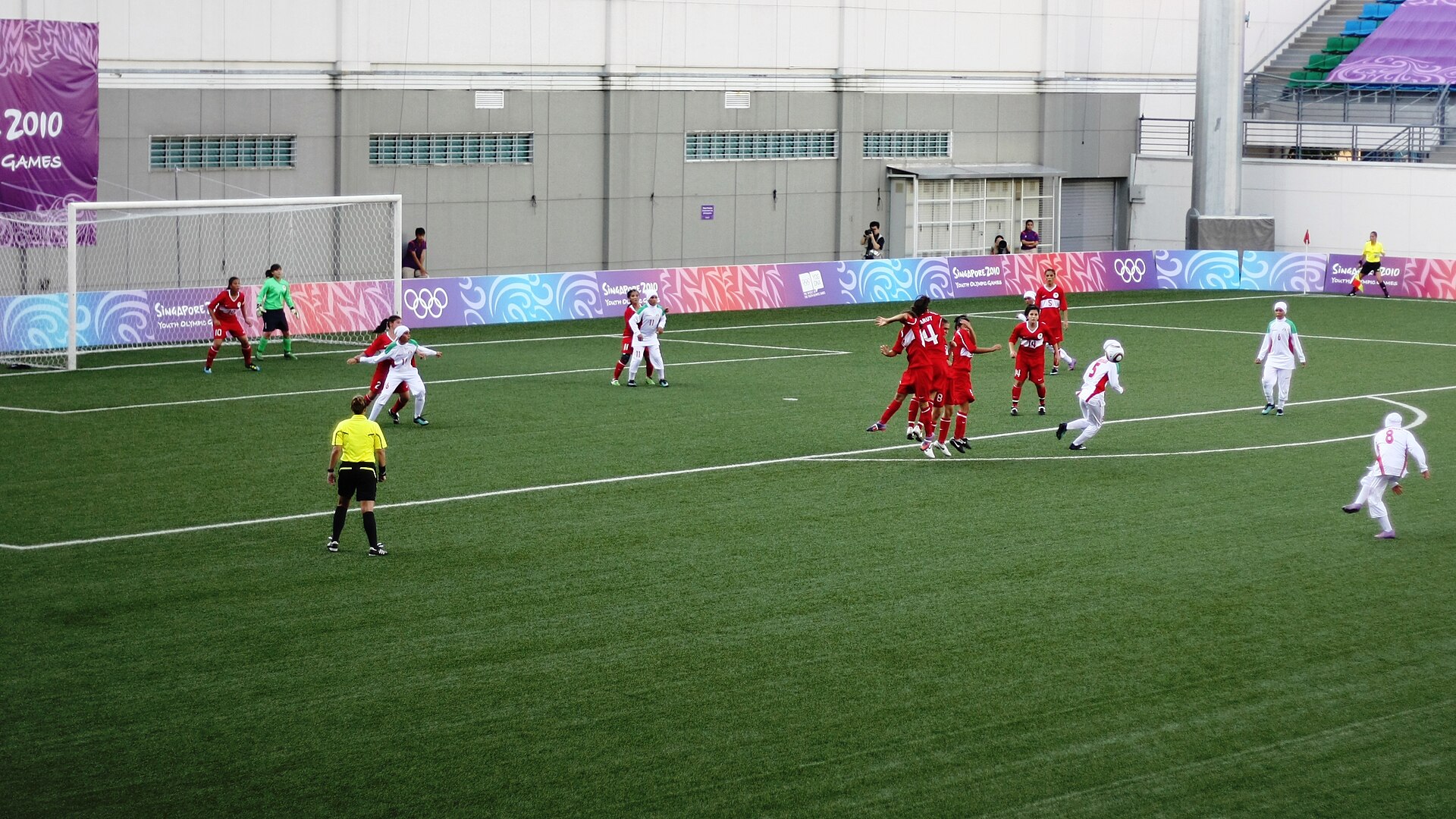 Women football youth olympic games.JPG